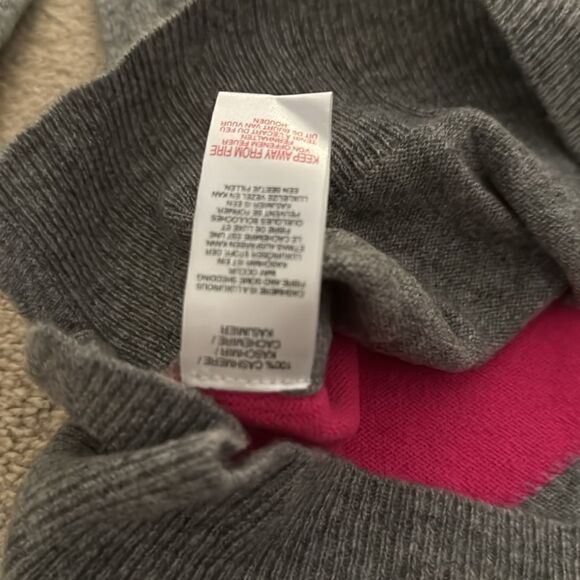 Brodie XS grey pink horse cashmere sweater - Picture 6 of 6